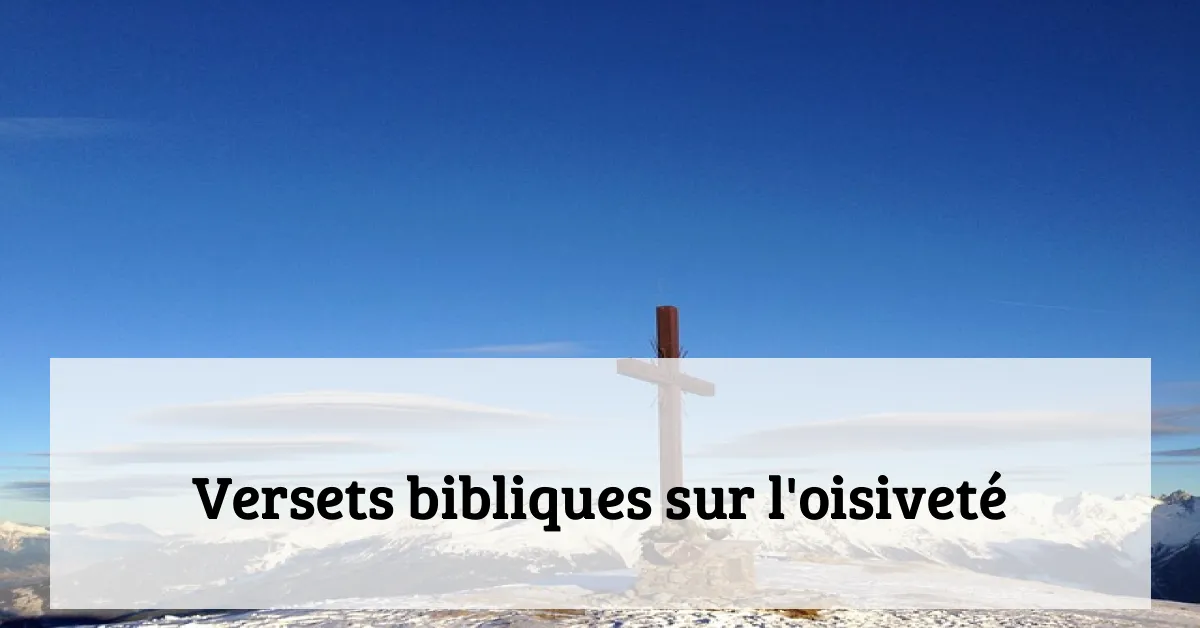 Versets bibliques sur l'oisiveté