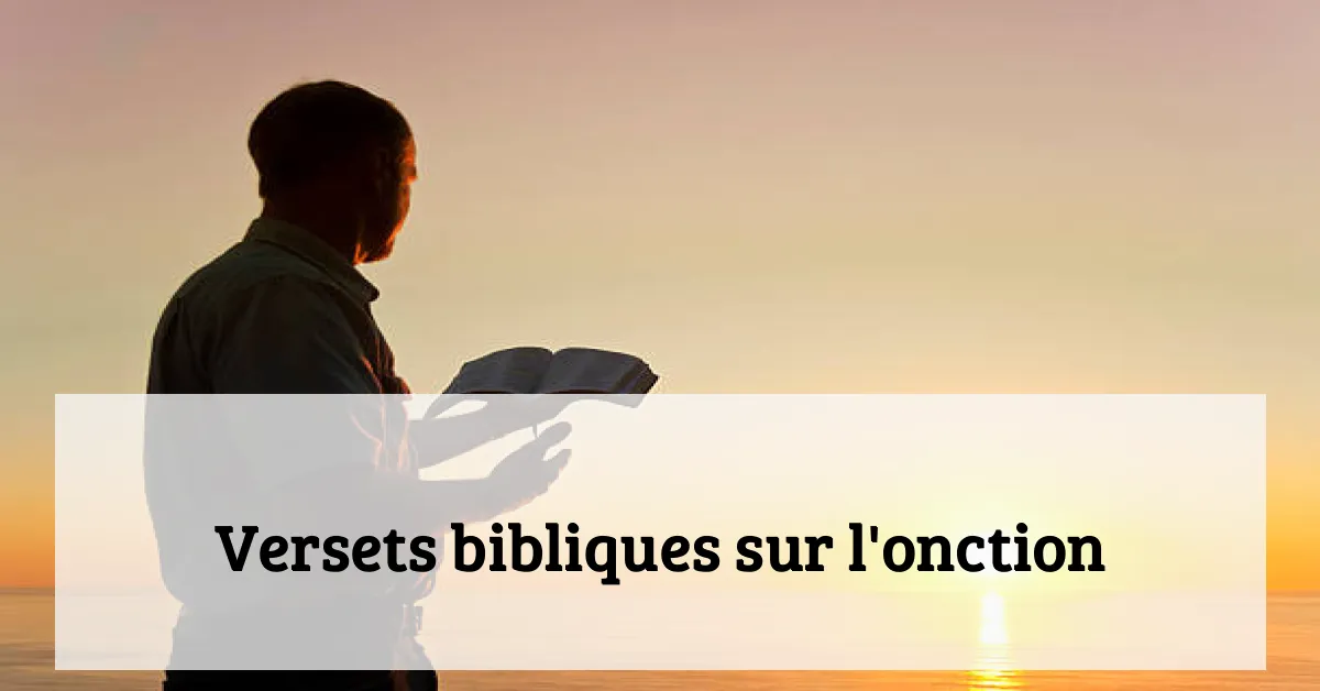 Versets bibliques sur l'onction
