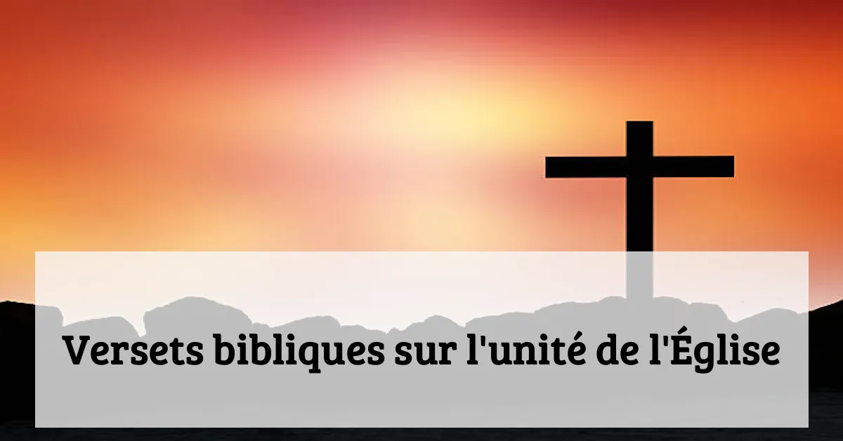 Versets bibliques sur l'unité de l'Église