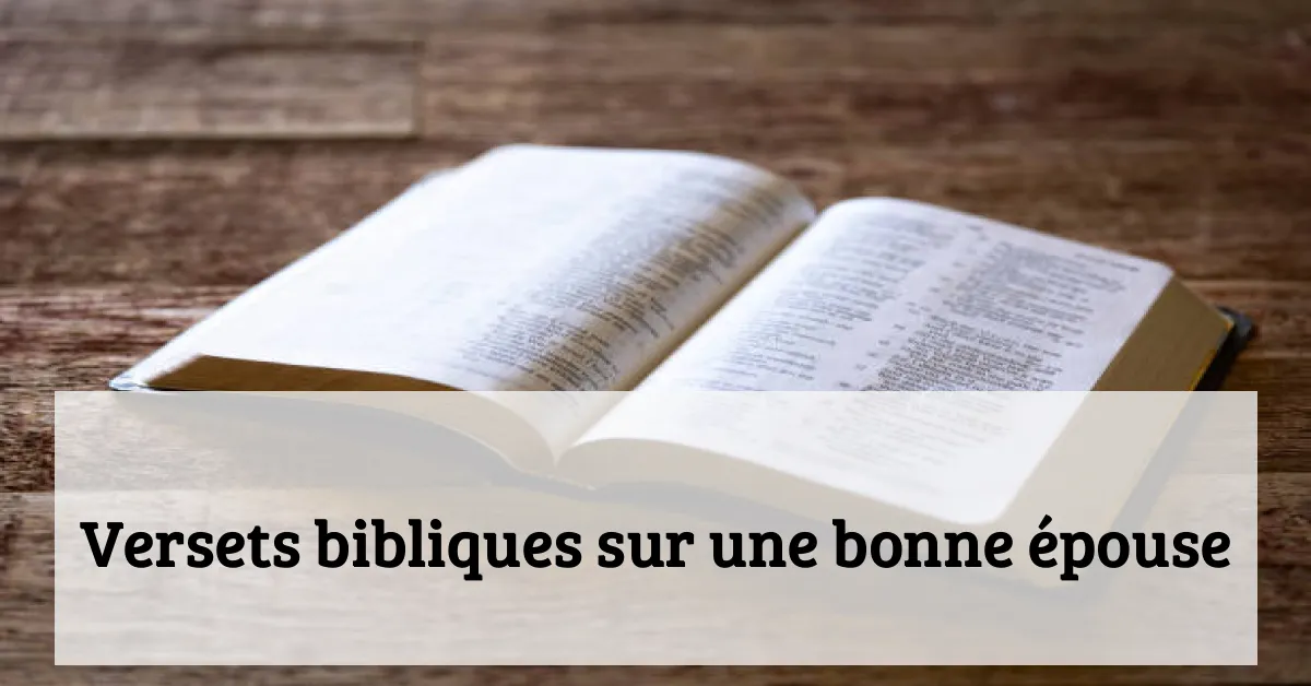 Versets bibliques sur une bonne épouse